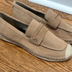 Sam Edelman Tan Suede Espadrille Loafers
